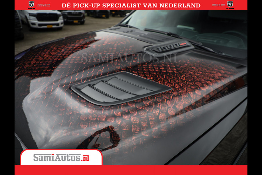 Dodge Ram COBRA EDITION | 1500 Limited Night High Output 540HP 706Nm | Massage + Full Option | De Meest Luxe en Volle Pick-Up in zijn Klas Comfortabele Dubbele Cabine met Royale 5 Zitplaatsen | BPM vrij | Nu Leverbaar uit Voorraad | Voorraad Nr 2368 -  5452 | Cobra package is meerprijs |