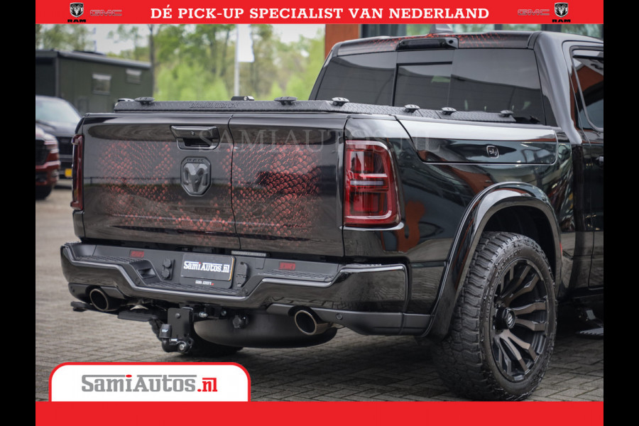Dodge Ram COBRA EDITION | 1500 Limited Night High Output 540HP 706Nm | Massage + Full Option | De Meest Luxe en Volle Pick-Up in zijn Klas Comfortabele Dubbele Cabine met Royale 5 Zitplaatsen | BPM vrij | Nu Leverbaar uit Voorraad | Voorraad Nr 2368 -  5452 | Cobra package is meerprijs |