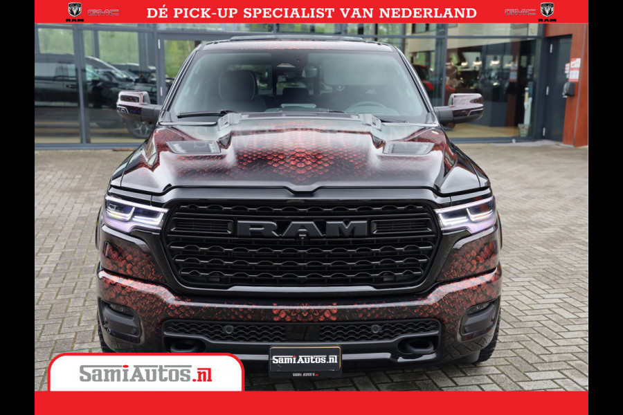 Dodge Ram COBRA EDITION | 1500 Limited Night High Output 540HP 706Nm | Massage + Full Option | De Meest Luxe en Volle Pick-Up in zijn Klas Comfortabele Dubbele Cabine met Royale 5 Zitplaatsen | BPM vrij | Nu Leverbaar uit Voorraad | Voorraad Nr 2368 -  5452 | Cobra package is meerprijs |