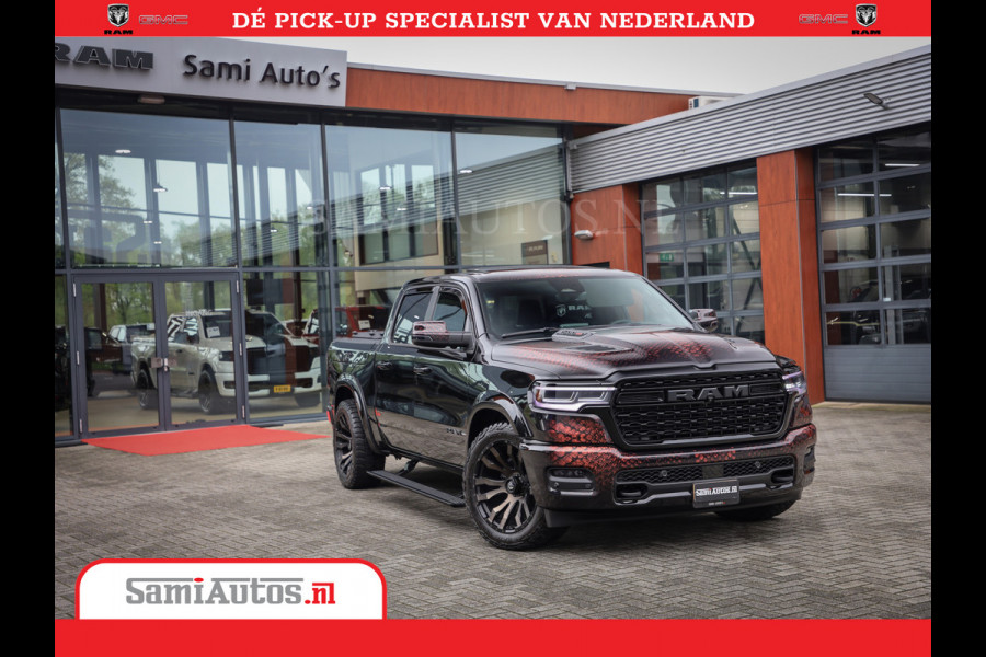 Dodge Ram COBRA EDITION | 1500 Limited Night High Output 540HP 706Nm | Massage + Full Option | De Meest Luxe en Volle Pick-Up in zijn Klas Comfortabele Dubbele Cabine met Royale 5 Zitplaatsen | BPM vrij | Nu Leverbaar uit Voorraad | Voorraad Nr 2368 -  5452 | Cobra package is meerprijs |