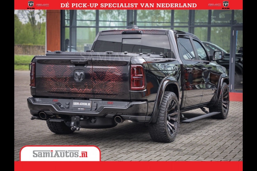 Dodge Ram COBRA EDITION | 1500 Limited Night High Output 540HP 706Nm | Massage + Full Option | De Meest Luxe en Volle Pick-Up in zijn Klas Comfortabele Dubbele Cabine met Royale 5 Zitplaatsen | BPM vrij | Nu Leverbaar uit Voorraad | Voorraad Nr 2368 -  5452 | Cobra package is meerprijs |