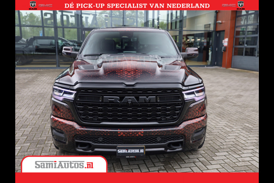 Dodge Ram COBRA EDITION | 1500 Limited Night High Output 540HP 706Nm | Massage + Full Option | De Meest Luxe en Volle Pick-Up in zijn Klas Comfortabele Dubbele Cabine met Royale 5 Zitplaatsen | BPM vrij | Nu Leverbaar uit Voorraad | Voorraad Nr 2368 -  5452 | Cobra package is meerprijs |