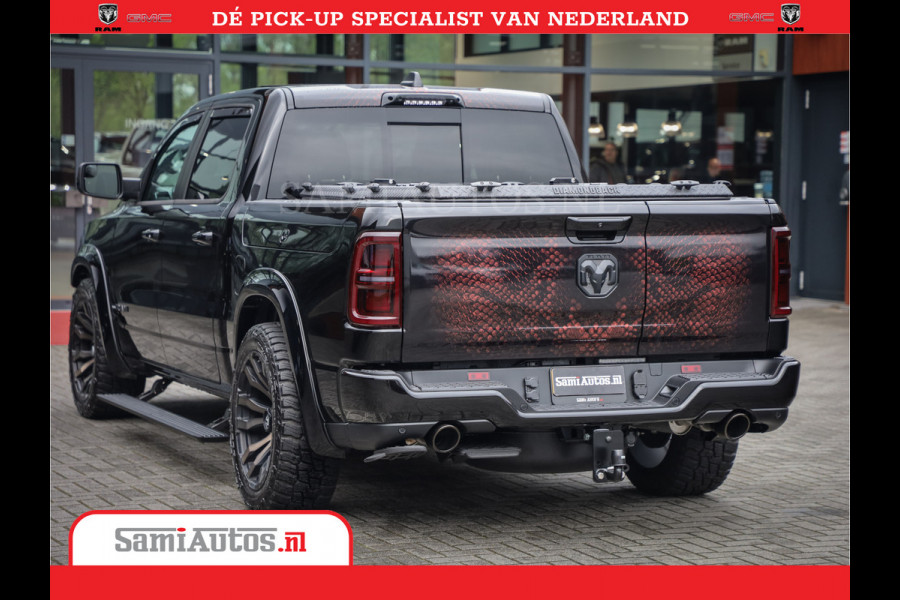 Dodge Ram COBRA EDITION | 1500 Limited Night High Output 540HP 706Nm | Massage + Full Option | De Meest Luxe en Volle Pick-Up in zijn Klas Comfortabele Dubbele Cabine met Royale 5 Zitplaatsen | BPM vrij | Nu Leverbaar uit Voorraad | Voorraad Nr 2368 -  5452 | Cobra package is meerprijs |