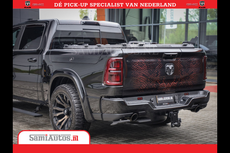 Dodge Ram COBRA EDITION | 1500 Limited Night High Output 540HP 706Nm | Massage + Full Option | De Meest Luxe en Volle Pick-Up in zijn Klas Comfortabele Dubbele Cabine met Royale 5 Zitplaatsen | BPM vrij | Nu Leverbaar uit Voorraad | Voorraad Nr 2368 -  5452 | Cobra package is meerprijs |