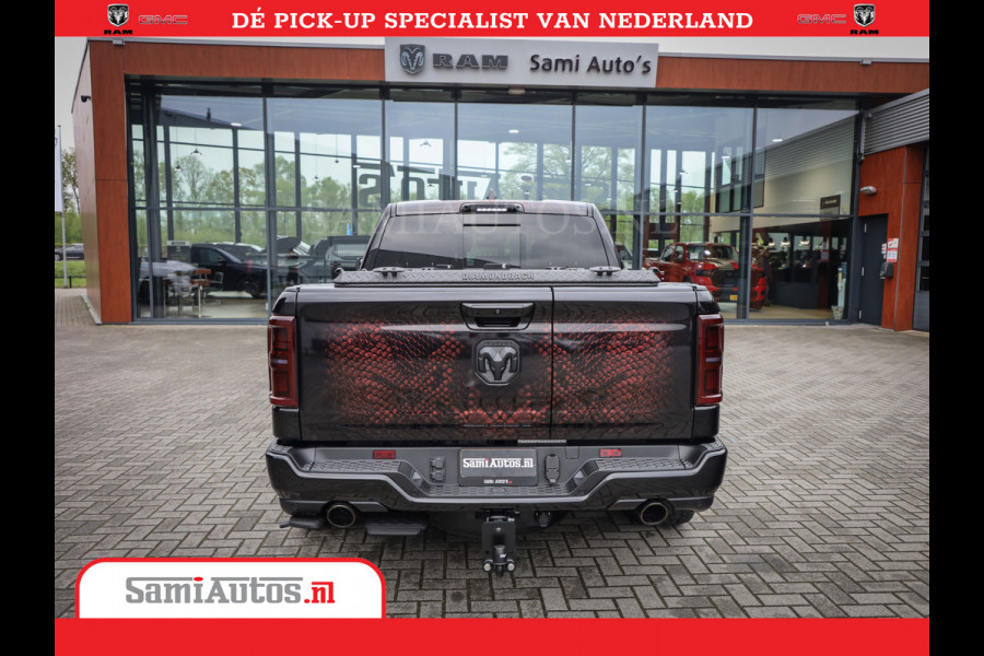 Dodge Ram COBRA EDITION | 1500 Limited Night High Output 540HP 706Nm | Massage + Full Option | De Meest Luxe en Volle Pick-Up in zijn Klas Comfortabele Dubbele Cabine met Royale 5 Zitplaatsen | BPM vrij | Nu Leverbaar uit Voorraad | Voorraad Nr 2368 -  5452 | Cobra package is meerprijs |