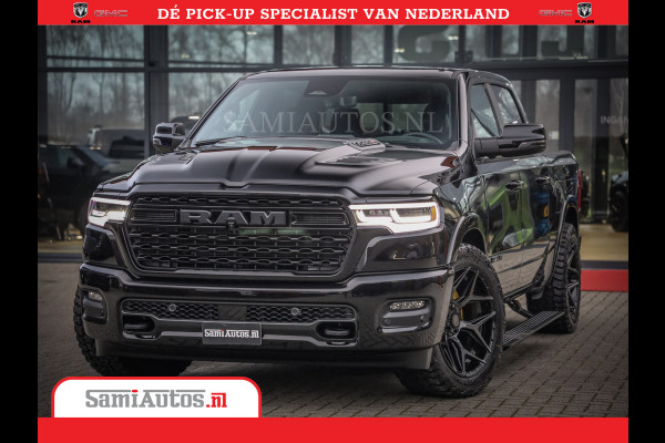 Dodge Ram 1500 Limited Night High Output 540HP 706Nm | Massage + Full Option | De Meest Luxe en Volle Pick-Up in zijn Klasse | Comfortabele Dubbele Cabine met Royale 5 Zitplaatsen | BPM vrij | Nu Leverbaar uit Voorraad | Voorraad Nr 2325 - 5148