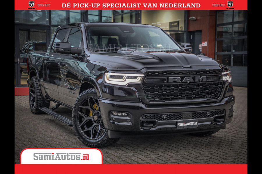 Dodge Ram 1500 Limited Night High Output 540HP 706Nm | Massage + Full Option | De Meest Luxe en Volle Pick-Up in zijn Klasse | Comfortabele Dubbele Cabine met Royale 5 Zitplaatsen | BPM vrij | Nu Leverbaar uit Voorraad | Voorraad Nr 2325 - 5148