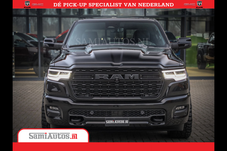 Dodge Ram 1500 Limited Night High Output 540HP 706Nm | Massage + Full Option | De Meest Luxe en Volle Pick-Up in zijn Klasse | Comfortabele Dubbele Cabine met Royale 5 Zitplaatsen | BPM vrij | Nu Leverbaar uit Voorraad | Voorraad Nr 2325 - 5148