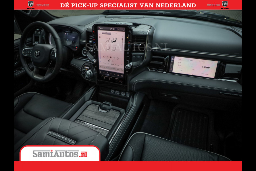 Dodge Ram 1500 Limited Night High Output 540HP 706Nm | Massage + Full Option | De Meest Luxe en Volle Pick-Up in zijn Klasse | Comfortabele Dubbele Cabine met Royale 5 Zitplaatsen | BPM vrij | Nu Leverbaar uit Voorraad | Voorraad Nr 2325 - 5148