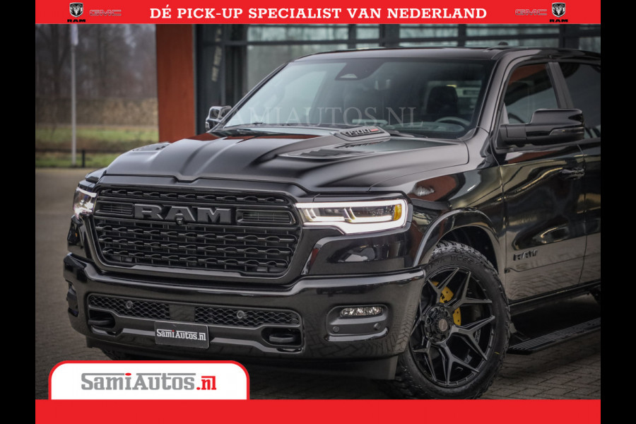Dodge Ram 1500 Limited Night High Output 540HP 706Nm | Massage + Full Option | De Meest Luxe en Volle Pick-Up in zijn Klasse | Comfortabele Dubbele Cabine met Royale 5 Zitplaatsen | BPM vrij | Nu Leverbaar uit Voorraad | Voorraad Nr 2325 - 5148