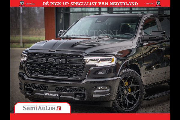 Dodge Ram 1500 Limited Night High Output 540HP 706Nm | Massage + Full Option | De Meest Luxe en Volle Pick-Up in zijn Klasse | Comfortabele Dubbele Cabine met Royale 5 Zitplaatsen | BPM vrij | Nu Leverbaar uit Voorraad | Voorraad Nr 2325 - 5148
