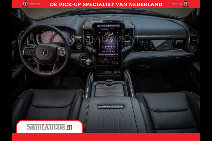 Dodge Ram 1500 Limited Night High Output 540HP 706Nm | Massage + Full Option | De Meest Luxe en Volle Pick-Up in zijn Klasse | Comfortabele Dubbele Cabine met Royale 5 Zitplaatsen | BPM vrij | Nu Leverbaar uit Voorraad | Voorraad Nr 2325 - 5148