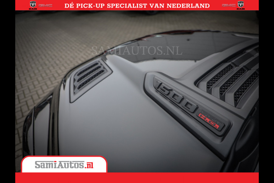 Dodge Ram 1500 Limited Night High Output 540HP 706Nm | Massage + Full Option | De Meest Luxe en Volle Pick-Up in zijn Klasse | Comfortabele Dubbele Cabine met Royale 5 Zitplaatsen | BPM vrij | Nu Leverbaar uit Voorraad | Voorraad Nr 2325 - 5148