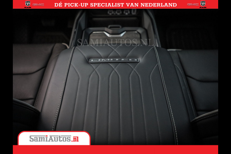 Dodge Ram 1500 Limited Night High Output 540HP 706Nm | Massage + Full Option | De Meest Luxe en Volle Pick-Up in zijn Klasse | Comfortabele Dubbele Cabine met Royale 5 Zitplaatsen | BPM vrij | Nu Leverbaar uit Voorraad | Voorraad Nr 2325 - 5148