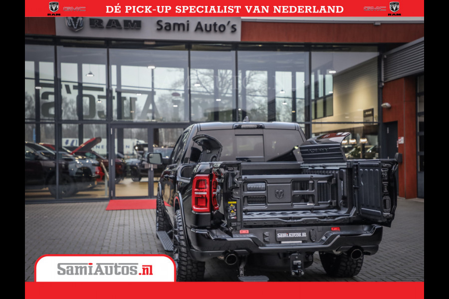 Dodge Ram 1500 Limited Night High Output 540HP 706Nm | Massage + Full Option | De Meest Luxe en Volle Pick-Up in zijn Klasse | Comfortabele Dubbele Cabine met Royale 5 Zitplaatsen | BPM vrij | Nu Leverbaar uit Voorraad | Voorraad Nr 2325 - 5148