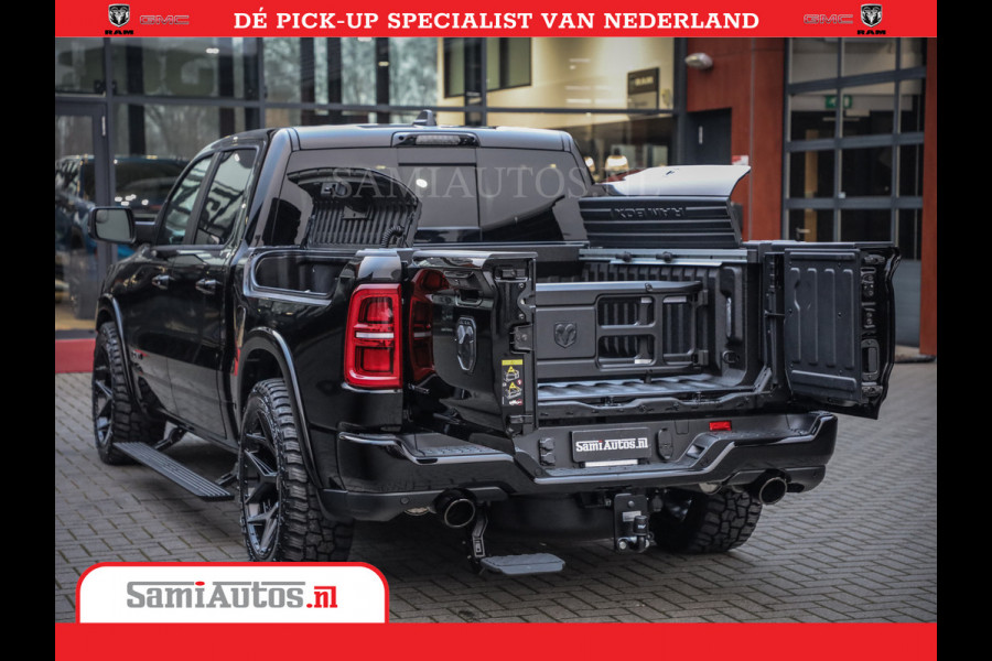 Dodge Ram 1500 Limited Night High Output 540HP 706Nm | Massage + Full Option | De Meest Luxe en Volle Pick-Up in zijn Klasse | Comfortabele Dubbele Cabine met Royale 5 Zitplaatsen | BPM vrij | Nu Leverbaar uit Voorraad | Voorraad Nr 2325 - 5148
