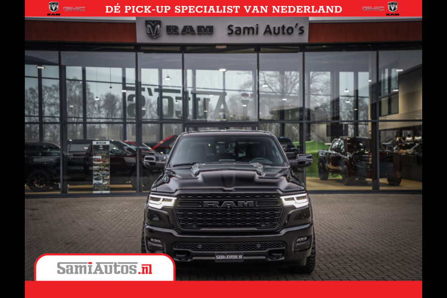 Dodge Ram 1500 Limited Night High Output 540HP 706Nm | Massage + Full Option | De Meest Luxe en Volle Pick-Up in zijn Klasse | Comfortabele Dubbele Cabine met Royale 5 Zitplaatsen | BPM vrij | Nu Leverbaar uit Voorraad | Voorraad Nr 2325 - 5148