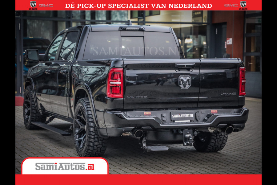Dodge Ram 1500 Limited Night High Output 540HP 706Nm | Massage + Full Option | De Meest Luxe en Volle Pick-Up in zijn Klasse | Comfortabele Dubbele Cabine met Royale 5 Zitplaatsen | BPM vrij | Nu Leverbaar uit Voorraad | Voorraad Nr 2325 - 5148