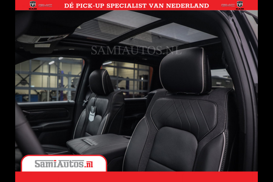 Dodge Ram 1500 Limited Night High Output 540HP 706Nm | Massage + Full Option | De Meest Luxe en Volle Pick-Up in zijn Klasse | Comfortabele Dubbele Cabine met Royale 5 Zitplaatsen | BPM vrij | Nu Leverbaar uit Voorraad | Voorraad Nr 2325 - 5148