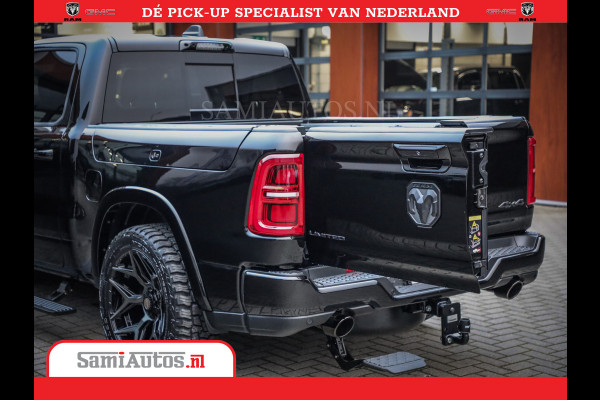 Dodge Ram 1500 Limited Night High Output 540HP 706Nm | Massage + Full Option | De Meest Luxe en Volle Pick-Up in zijn Klasse | Comfortabele Dubbele Cabine met Royale 5 Zitplaatsen | BPM vrij | Nu Leverbaar uit Voorraad | Voorraad Nr 2325 - 5148