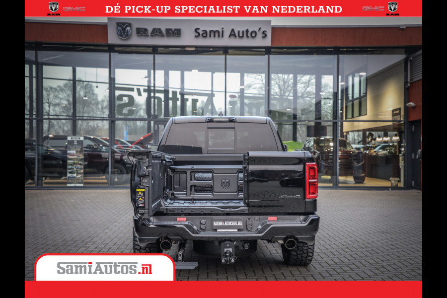 Dodge Ram 1500 Limited Night High Output 540HP 706Nm | Massage + Full Option | De Meest Luxe en Volle Pick-Up in zijn Klasse | Comfortabele Dubbele Cabine met Royale 5 Zitplaatsen | BPM vrij | Nu Leverbaar uit Voorraad | Voorraad Nr 2325 - 5148