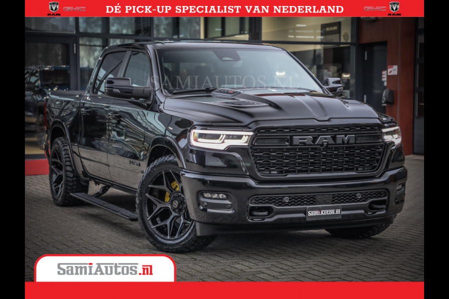 Dodge Ram 1500 Limited Night High Output 540HP 706Nm | Massage + Full Option | De Meest Luxe en Volle Pick-Up in zijn Klasse | Comfortabele Dubbele Cabine met Royale 5 Zitplaatsen | BPM vrij | Nu Leverbaar uit Voorraad | Voorraad Nr 2325 - 5148