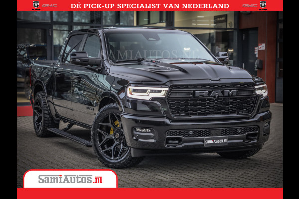 Dodge Ram 1500 Limited Night High Output 540HP 706Nm | Massage + Full Option | De Meest Luxe en Volle Pick-Up in zijn Klasse | Comfortabele Dubbele Cabine met Royale 5 Zitplaatsen | BPM vrij | Nu Leverbaar uit Voorraad | Voorraad Nr 2325 - 5148