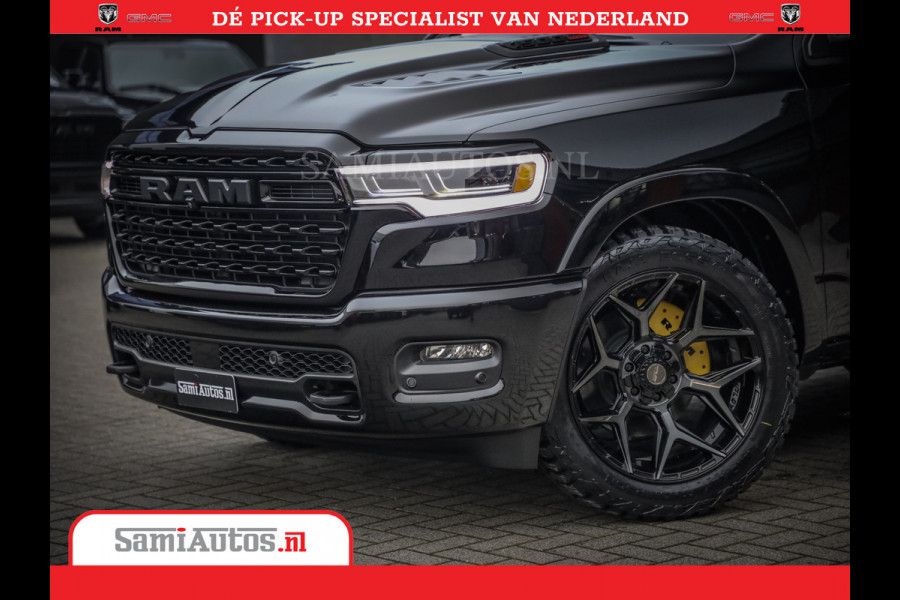 Dodge Ram 1500 Limited Night High Output 540HP 706Nm | Massage + Full Option | De Meest Luxe en Volle Pick-Up in zijn Klasse | Comfortabele Dubbele Cabine met Royale 5 Zitplaatsen | BPM vrij | Nu Leverbaar uit Voorraad | Voorraad Nr 2325 - 5148