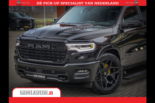 Dodge Ram 1500 Limited Night High Output 540HP 706Nm | Massage + Full Option | De Meest Luxe en Volle Pick-Up in zijn Klasse | Comfortabele Dubbele Cabine met Royale 5 Zitplaatsen | BPM vrij | Nu Leverbaar uit Voorraad | Voorraad Nr 2325 - 5148