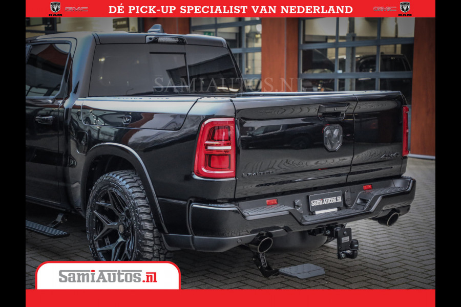 Dodge Ram 1500 Limited Night High Output 540HP 706Nm | Massage + Full Option | De Meest Luxe en Volle Pick-Up in zijn Klasse | Comfortabele Dubbele Cabine met Royale 5 Zitplaatsen | BPM vrij | Nu Leverbaar uit Voorraad | Voorraad Nr 2325 - 5148