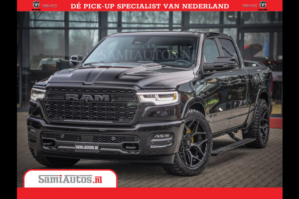 Dodge Ram 1500 Limited Night High Output 540HP 706Nm | Massage + Full Option | De Meest Luxe en Volle Pick-Up in zijn Klasse | Comfortabele Dubbele Cabine met Royale 5 Zitplaatsen | BPM vrij | Nu Leverbaar uit Voorraad | Voorraad Nr 2325 - 5148