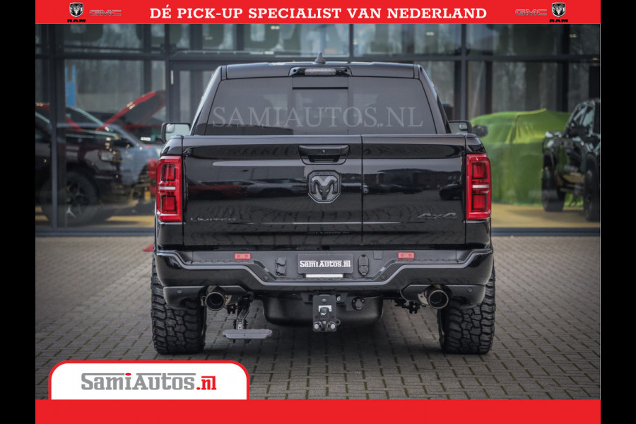 Dodge Ram 1500 Limited Night High Output 540HP 706Nm | Massage + Full Option | De Meest Luxe en Volle Pick-Up in zijn Klasse | Comfortabele Dubbele Cabine met Royale 5 Zitplaatsen | BPM vrij | Nu Leverbaar uit Voorraad | Voorraad Nr 2325 - 5148