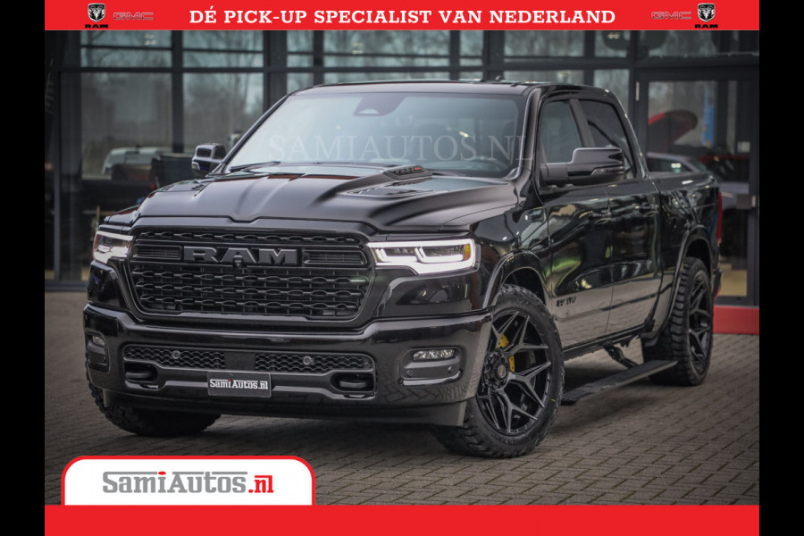Dodge Ram 1500 Limited Night High Output 540HP 706Nm | Massage + Full Option | De Meest Luxe en Volle Pick-Up in zijn Klasse | Comfortabele Dubbele Cabine met Royale 5 Zitplaatsen | BPM vrij | Nu Leverbaar uit Voorraad | Voorraad Nr 2325 - 5148