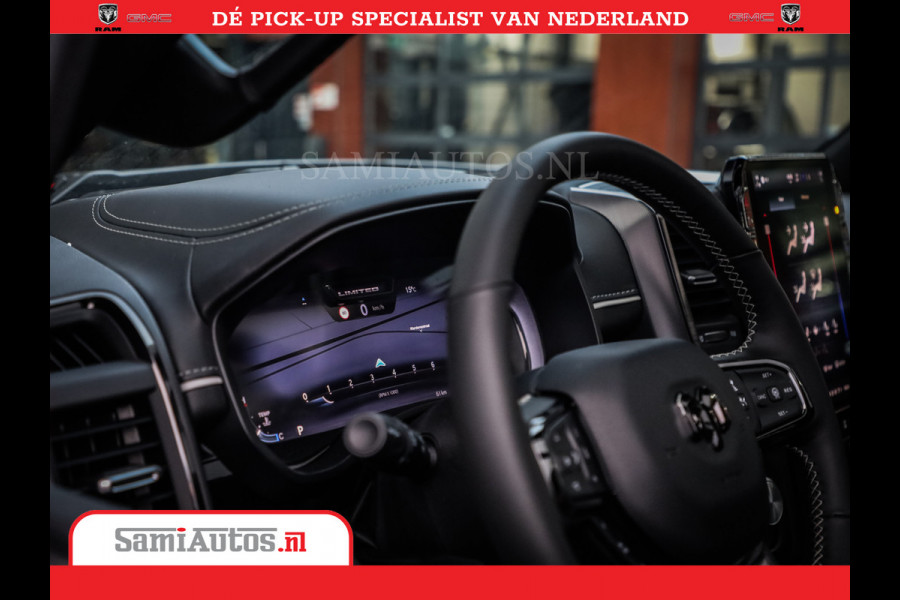 Dodge Ram 1500 Limited Night High Output 540HP 706Nm | Massage + Full Option | De Meest Luxe en Volle Pick-Up in zijn Klasse | Comfortabele Dubbele Cabine met Royale 5 Zitplaatsen | BPM vrij | Nu Leverbaar uit Voorraad | Voorraad Nr 2325 - 5148