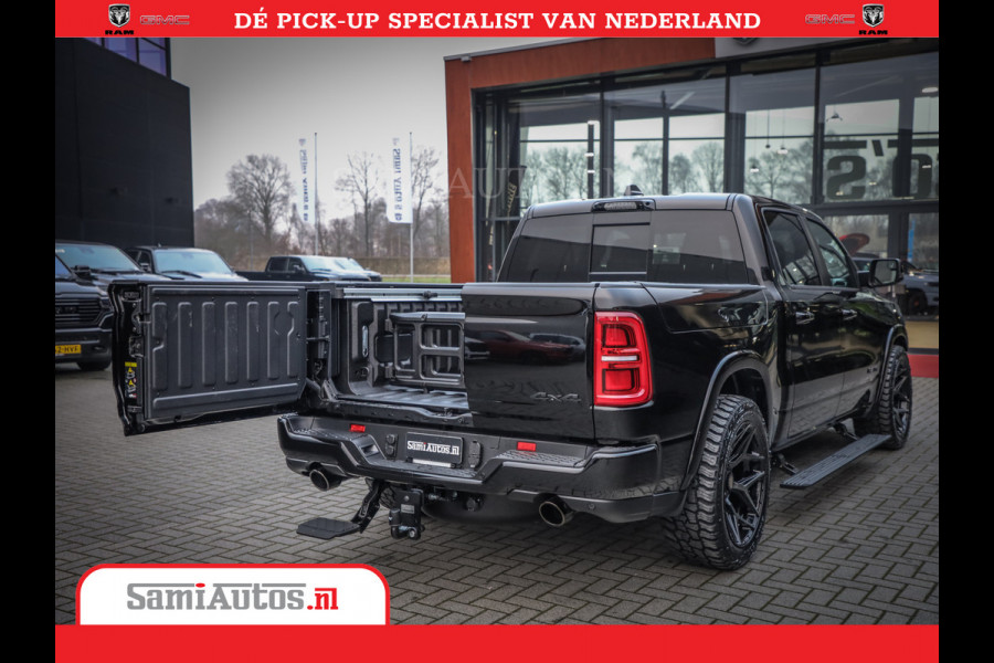 Dodge Ram 1500 Limited Night High Output 540HP 706Nm | Massage + Full Option | De Meest Luxe en Volle Pick-Up in zijn Klasse | Comfortabele Dubbele Cabine met Royale 5 Zitplaatsen | BPM vrij | Nu Leverbaar uit Voorraad | Voorraad Nr 2325 - 5148