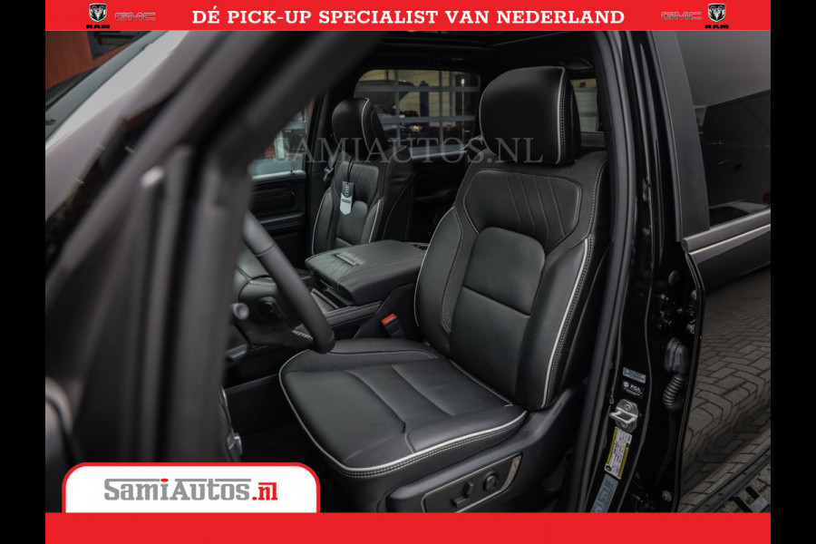 Dodge Ram 1500 Limited Night High Output 540HP 706Nm | Massage + Full Option | De Meest Luxe en Volle Pick-Up in zijn Klasse | Comfortabele Dubbele Cabine met Royale 5 Zitplaatsen | BPM vrij | Nu Leverbaar uit Voorraad | Voorraad Nr 2325 - 5148