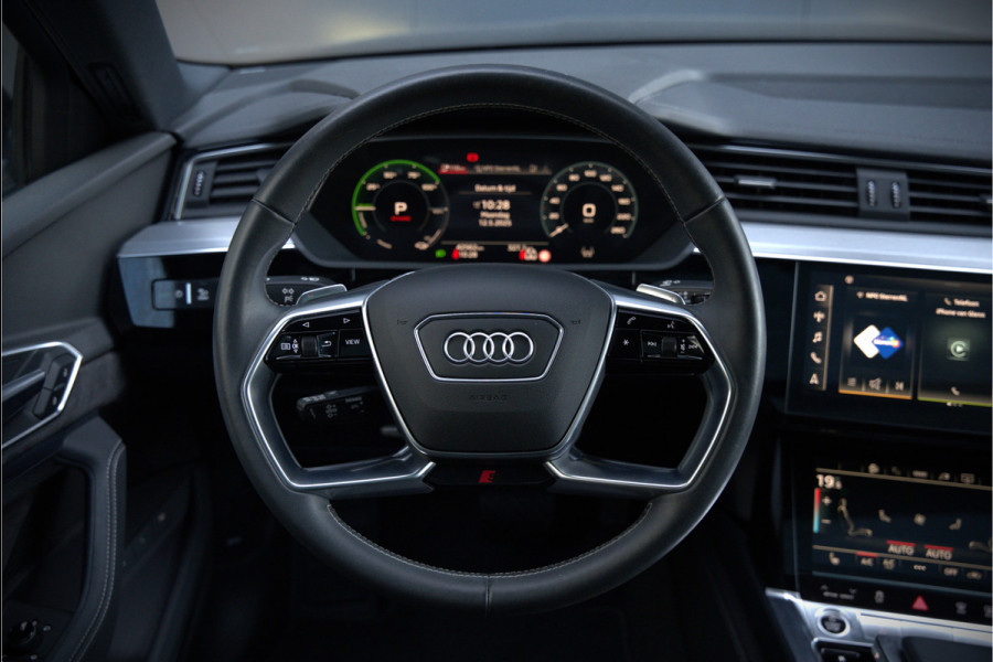 Audi e-tron Sportback 50 quattro S edition 71 kWh | Bang & Olufsen | Panoramadak | S-Line | Keyless | Memory Seats | Stoelverwarming | Ambiance Verlichting | Camera | Adaptive Cruise Control | Leer | Matrix LED | Luchtvering | B&O