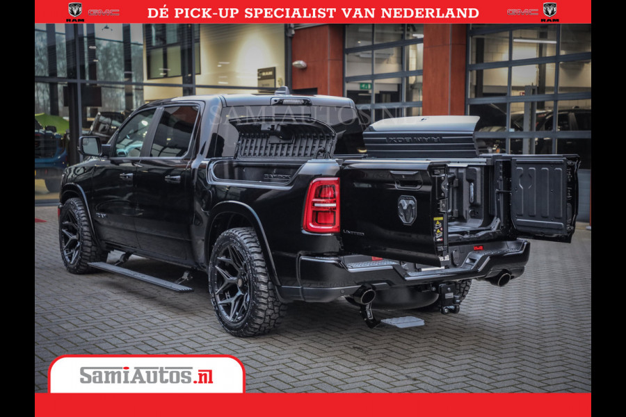 Dodge Ram 1500 Limited Night High Output 540HP 706Nm | Massage + Full Option | De Meest Luxe en Volle Pick-Up in zijn Klasse | Comfortabele Dubbele Cabine met Royale 5 Zitplaatsen | BPM vrij | Nu Leverbaar uit Voorraad | Voorraad Nr 2349 -  5159