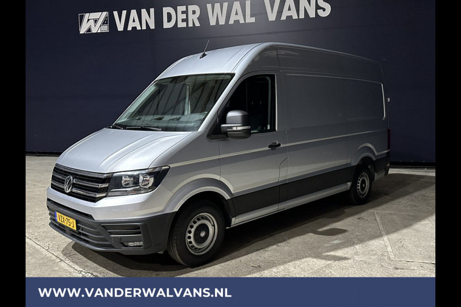 Volkswagen Crafter 2.0 TDI 140 pk L3H3 L2H2 Euro6 ** Airco | 3000kg Trekvermogen | Cruisecontrol | Parkeersensoren Bijrijdersbank, verwarmde voorruit, multimedia voorbereiding