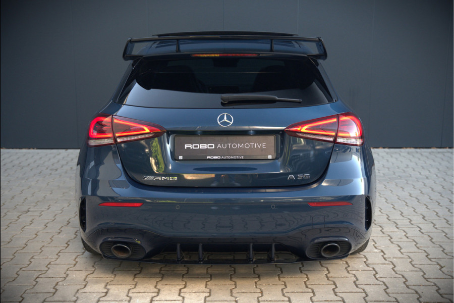 Mercedes-Benz A-Klasse AMG 35 4MATIC Edition 1 | Panoramadak | Burmester | AMG Performance Recaro stoelen | Stoelverwarming | Keyless | Aero pack | Adaptive Cruise Control | Ambiance verlichting | 360 Camera |