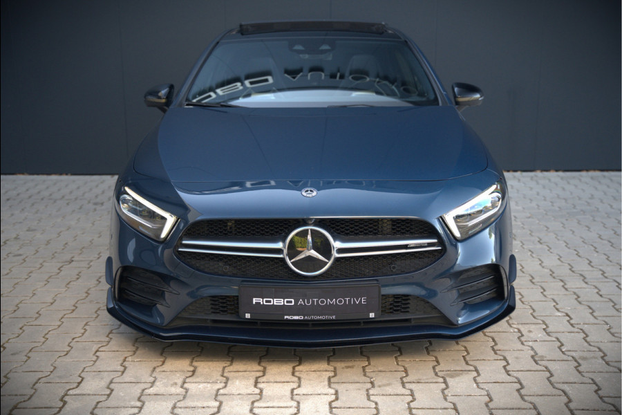 Mercedes-Benz A-Klasse AMG 35 4MATIC Edition 1 | Panoramadak | Burmester | AMG Performance Recaro stoelen | Stoelverwarming | Keyless | Aero pack | Adaptive Cruise Control | Ambiance verlichting | 360 Camera |