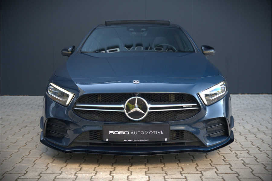 Mercedes-Benz A-Klasse AMG 35 4MATIC Edition 1 | Panoramadak | Burmester | AMG Performance Recaro stoelen | Stoelverwarming | Keyless | Aero pack | Adaptive Cruise Control | Ambiance verlichting | 360 Camera |