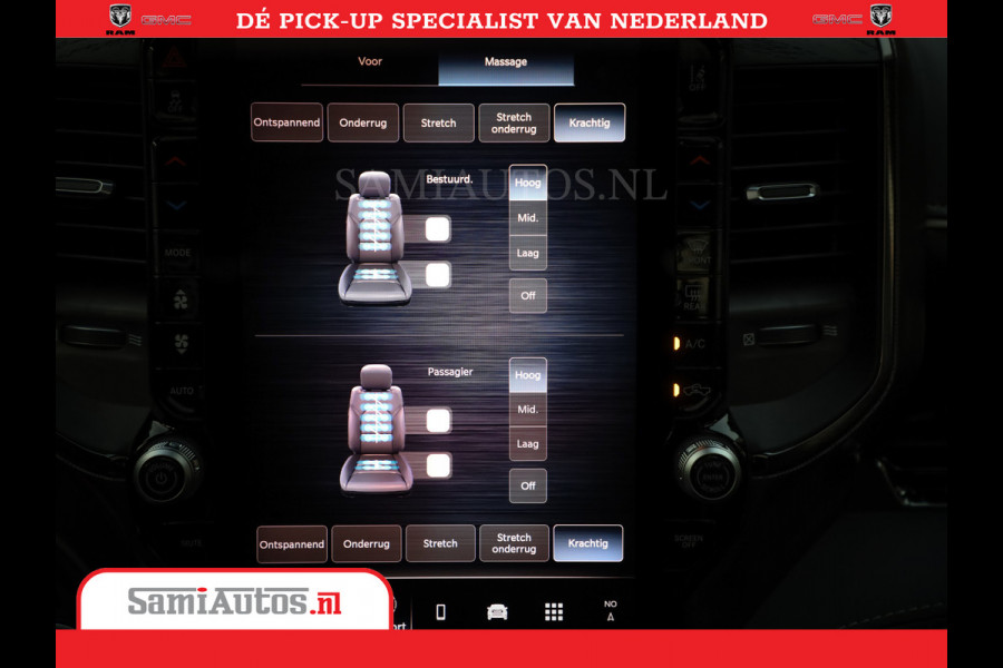 Dodge Ram 1500 1500 Limited Night High Output 540HP 706Nm | Massage + Full Option | De Meest Luxe en Volle Pick-Up in zijn Klasse | Comfortabele Dubbele Cabine met Royale 5 Zitplaatsen | BPM vrij | Nu Leverbaar uit Voorraad | Voorraad Nr 2351 - 7478