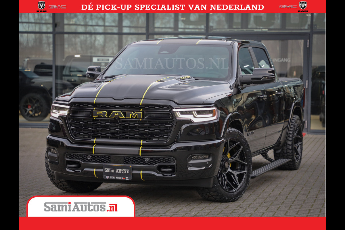 Dodge Ram 1500 Limited Night High Output 540HP 706Nm | Massage + Full Option | De Meest Luxe en Volle Pick-Up in zijn Klasse | Comfortabele Dubbele Cabine met Royale 5 Zitplaatsen | BPM vrij | Nu Leverbaar uit Voorraad | Voorraad Nr 2357 - 5182 Dodge Ram 1500 Limited Night High Output 540HP 706Nm | Massage + Full Option | De Meest Luxe en Volle Pick-Up in zijn Klasse | Comfortabele Dubbele Cabine met Royale 5 Zitplaatsen | BPM vrij | Nu Leverbaar uit Voorraad | Voorraad Nr 2357 - 5182