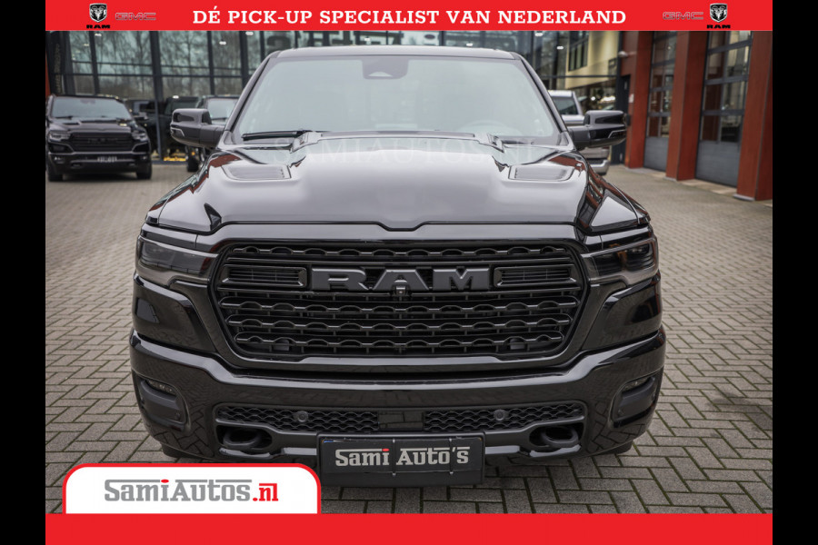 Dodge Ram 1500 Limited Night High Output 540HP 706Nm | Massage + Full Option | De Meest Luxe en Volle Pick-Up in zijn Klasse | Comfortabele Dubbele Cabine met Royale 5 Zitplaatsen | BPM vrij | Nu Leverbaar uit Voorraad | Voorraad Nr 2327 - 5407