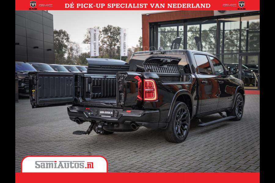 Dodge Ram 1500 Limited Night High Output 540HP 706Nm | Massage + Full Option | De Meest Luxe en Volle Pick-Up in zijn Klasse | Comfortabele Dubbele Cabine met Royale 5 Zitplaatsen | BPM vrij | Nu Leverbaar uit Voorraad | Voorraad Nr 2327 - 5407