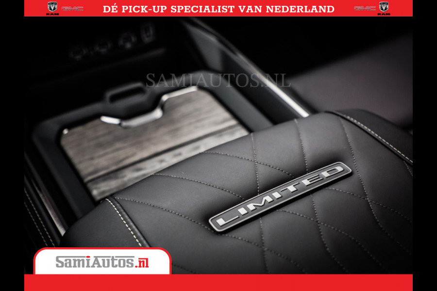 Dodge Ram 1500 Limited Night High Output 540HP 706Nm | Massage + Full Option | De Meest Luxe en Volle Pick-Up in zijn Klasse | Comfortabele Dubbele Cabine met Royale 5 Zitplaatsen | BPM vrij | Nu Leverbaar uit Voorraad | Voorraad Nr 2327 - 5407