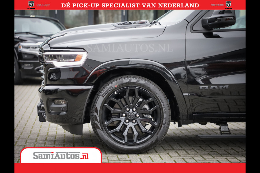 Dodge Ram 1500 Limited Night High Output 540HP 706Nm | Massage + Full Option | De Meest Luxe en Volle Pick-Up in zijn Klasse | Comfortabele Dubbele Cabine met Royale 5 Zitplaatsen | BPM vrij | Nu Leverbaar uit Voorraad | Voorraad Nr 2327 - 5407
