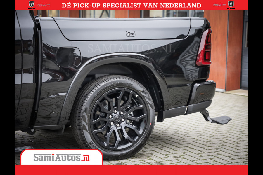 Dodge Ram 1500 Limited Night High Output 540HP 706Nm | Massage + Full Option | De Meest Luxe en Volle Pick-Up in zijn Klasse | Comfortabele Dubbele Cabine met Royale 5 Zitplaatsen | BPM vrij | Nu Leverbaar uit Voorraad | Voorraad Nr 2327 - 5407