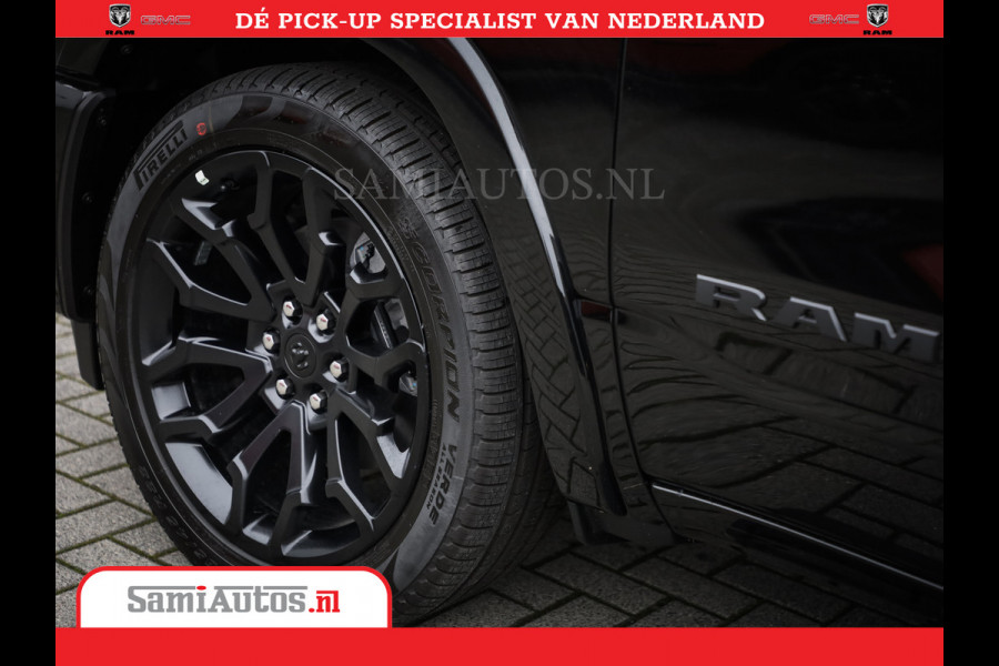 Dodge Ram 1500 Limited Night High Output 540HP 706Nm | Massage + Full Option | De Meest Luxe en Volle Pick-Up in zijn Klasse | Comfortabele Dubbele Cabine met Royale 5 Zitplaatsen | BPM vrij | Nu Leverbaar uit Voorraad | Voorraad Nr 2327 - 5407